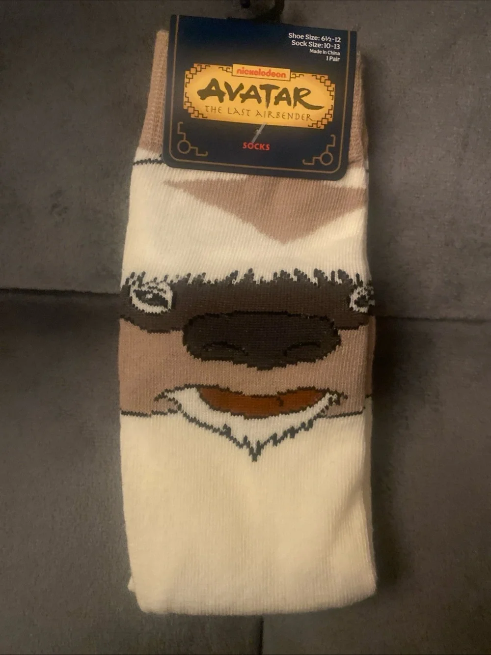 : The Last Airbender Character Crew Socks - Orange & Cream